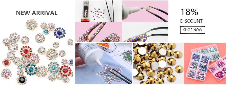 100 stücke Mischen Form Kristall Glas Nail art Zubehör Strass Kleidung Dekoration Flatback Perlen Für DIY Persönlichkeit Design – Detail 2