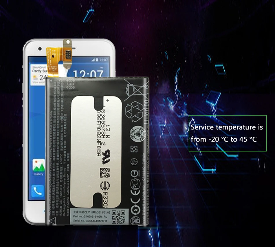 YKaiserin перезаряжаемый Мобильный телефон Аккумулятор 2100mAh BOP6M100 подходит для htc One Mini 2/M8 MINI