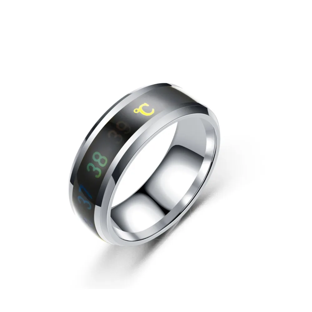 Anillo inteligente de temperatura a prueba de agua multifuncional que cambia el color del anillo de temperatura#290463