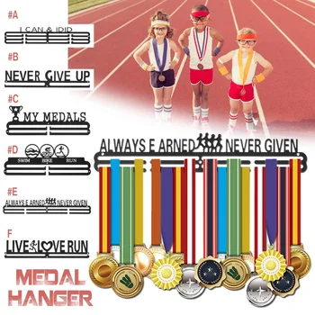 

Inspirational Medal Hanger Holder Sports running gymnastics 30-45 medals Display rack Wing Shape swim medal hanging Iron