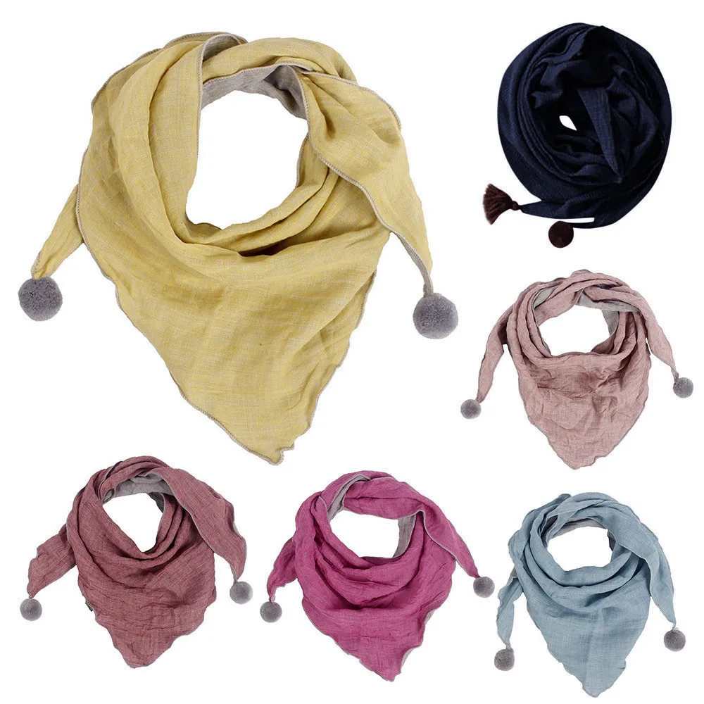 new autumn Winter Children Accessories Boys Girls Children Scarf Neck Scarves Oring Shawl scarf solid color Neckerchief#927