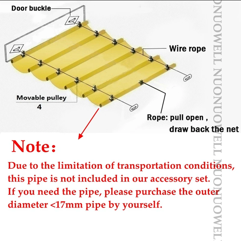 Sunshade Net Accessories Set Stainless Steel Clamp Pulley Wire Rope Telescopic Installation Tools sunshade net sun shade net clips