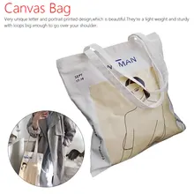 Корейская простая женская сумка с принтом, элегантная Холщовая Сумка, сумки на плечо для девочек, повседневная сумка для покупок