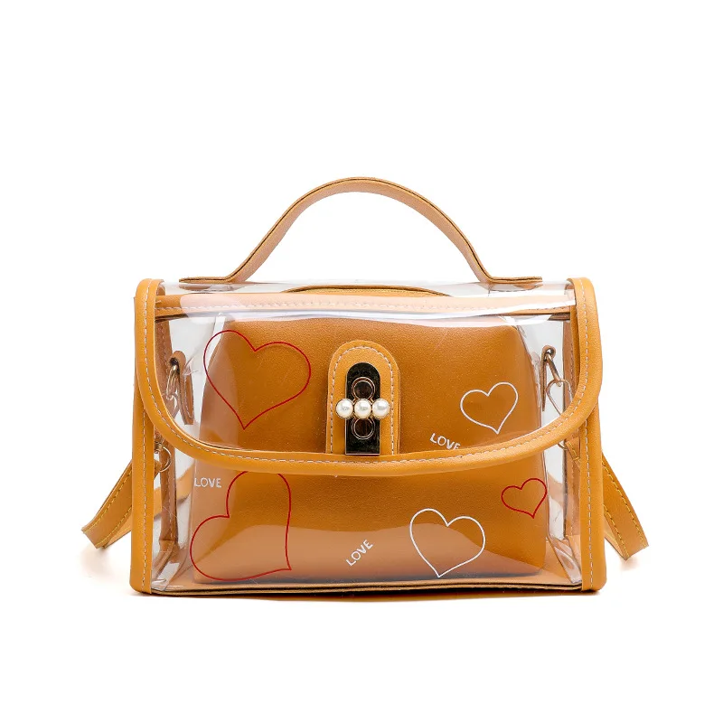 

Transparent Messenger Bag 2019 Korean version of the new pvc transparent shoulder bag Messenger bag foreign trade women's bags