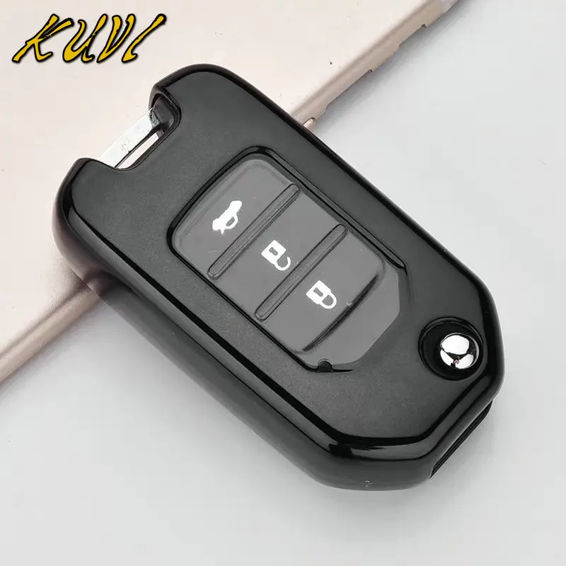 Мягкий ТПУ чехол для выкидного ключа чехол подходит для Honda Civic CR-V HR-V Accord jade Crider Odyssey- дистанционная защита