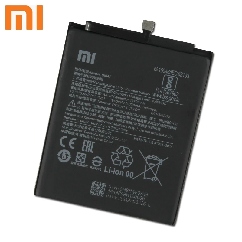 Xiao mi Xiaomi BM4F аккумулятор для телефона Xiao mi CC9e CC9 CC9 e 4030 мАч BM4F сменный аккумулятор+ инструмент