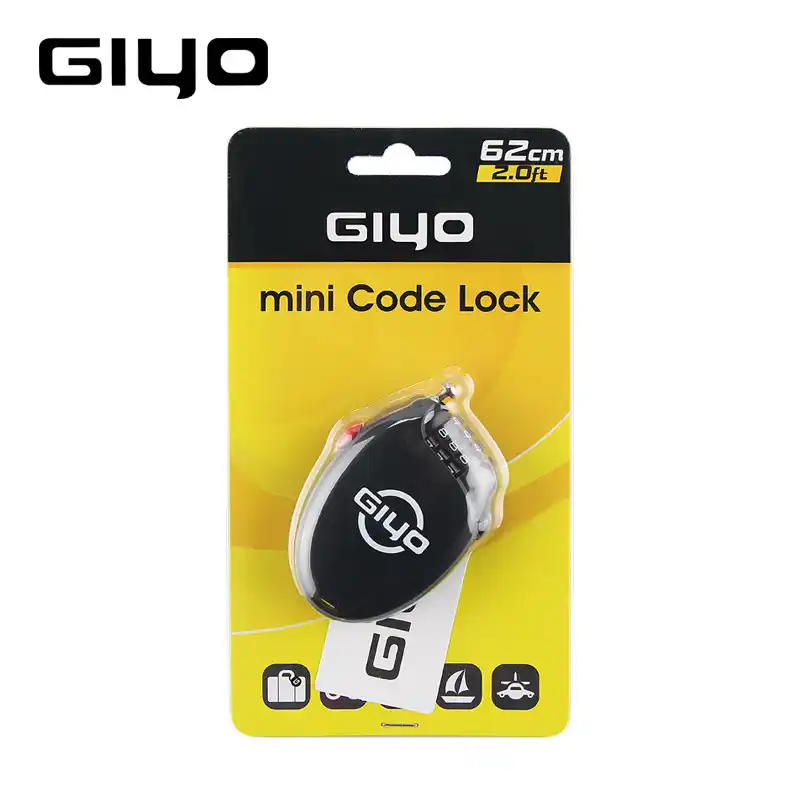 GIYO 3 Digit Password Bike Lock Multi Function Mini Cable Bicycle Anti Theft New