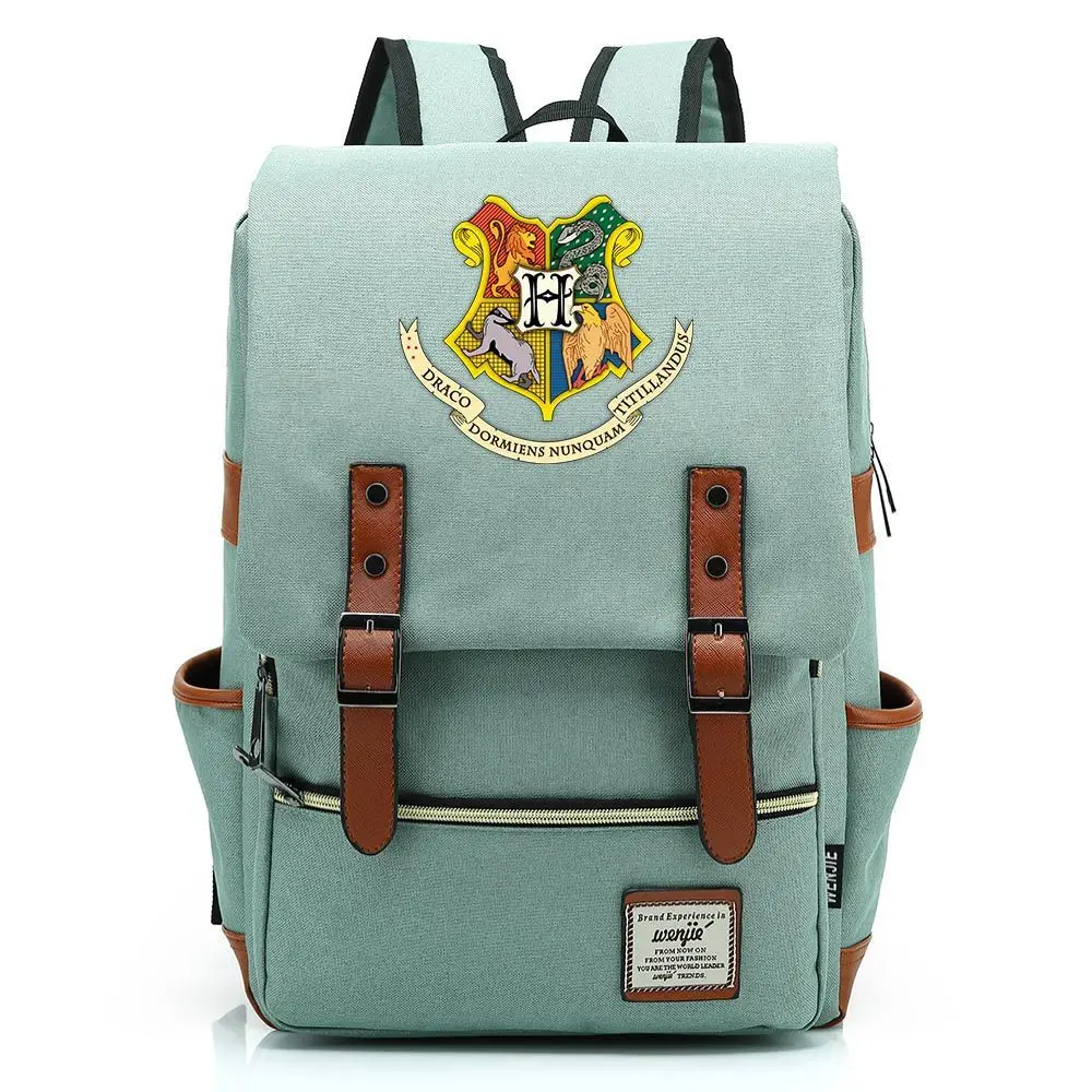 Новинка для Vip Link Magic Hogwarts Ravenclaw Слизерин Гриффиндор для мальчиков и девочек портфели для подростков сумки рюкзаки для женщин и мужчин - Цвет: grey violet