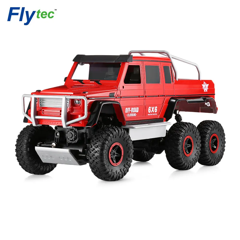 Красный Flytec 699-119 1/10 Полный Функция моделирование 6-колесный внедорожный альпинист RC автомобиль подъем до 45 градусов барьер 4CH 2,4G Мобильный DVR - Цвет: Красный