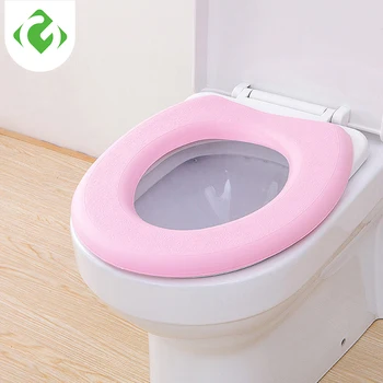 

1pc EVA O type Toilet Seat Cover Toilet Seat Cushion Sticker Bathroom Toilet Seat Closestool Washable Waterproof Mat Cover Pad