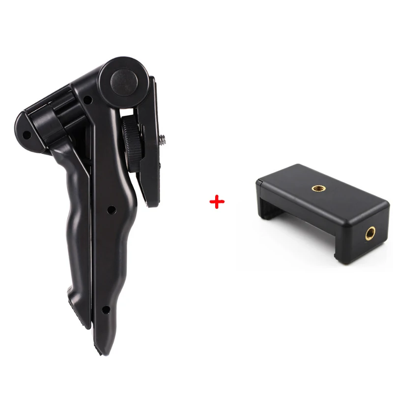 Tripod with holder 2 Универсальный мини портативный складной штатив вращающаяся для рабочего стола и ручка для камеры мобильного телефона Go Pro с зажимом держателя сотового телефона - Цвет: Tripod with holder 2