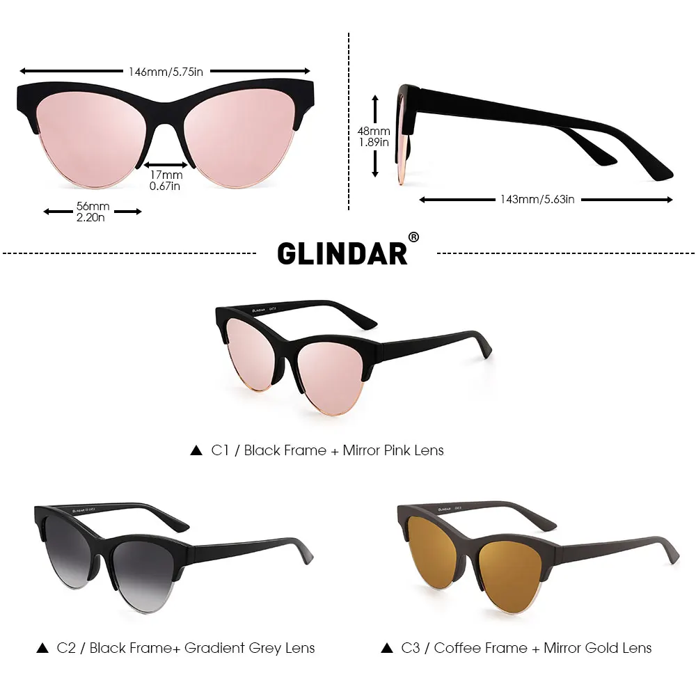 Ретро кошачий глаз солнцезащитные очки для женщин полуоправа зеркальные солнцезащитные очки розовые оттенки для женщин gafas de sol