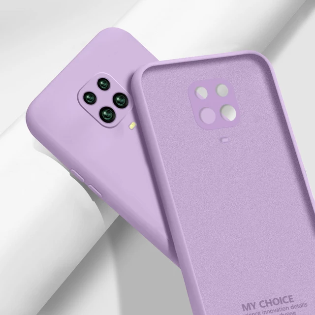 Liquid Silicone Case Cover For Xiaomi POCO X3 Pro M3 F3 X3 GT 10T Redmi Note 10 Pro 8 9A 9T Soft Case For Redmi Note 9 Pro Case Grass Purple