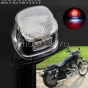 

Motorcycle 39PCS LED Brake Stop Taillights w/ License Plate Lamp For Harley Dyna Fat Bob FXD/FLD Sportster Iron 883 XL1200 99-Up