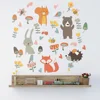 Forest Animal Party Wall Sticker for kids rooms bedroom decorations wallpaper Mural home Art Decals Cartoon combination stickers ► Photo 1/6