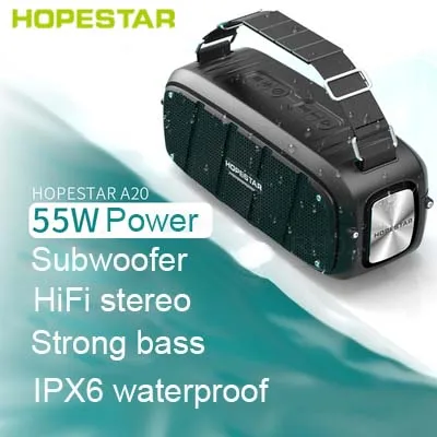 HOPESTAR-A20 портативные Bluetooth колонки 55 Вт супер бас стерео сабвуфер музыкальный
