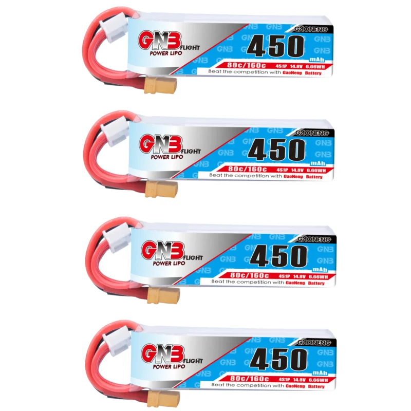 Gaoneng GNB 7,4 V 2S 11,1 V 3S 4S 14,8 V 450MAH 80C Lipo аккумулятор XT30 разъем для CineBee Cine Whoop BetaFPV Дрон RC Квадрокоптер