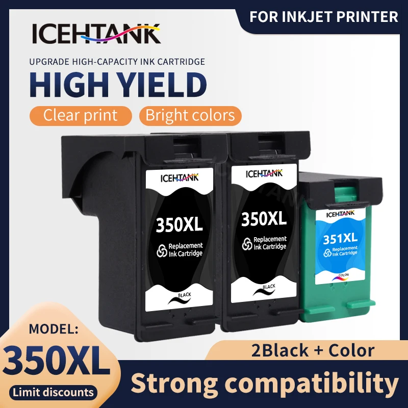 Чернильный картридж Icehtank для принтера HP 350 351 DeskJet D4260 C4280 D4360 J6480 C5280 J5780 c4480 |