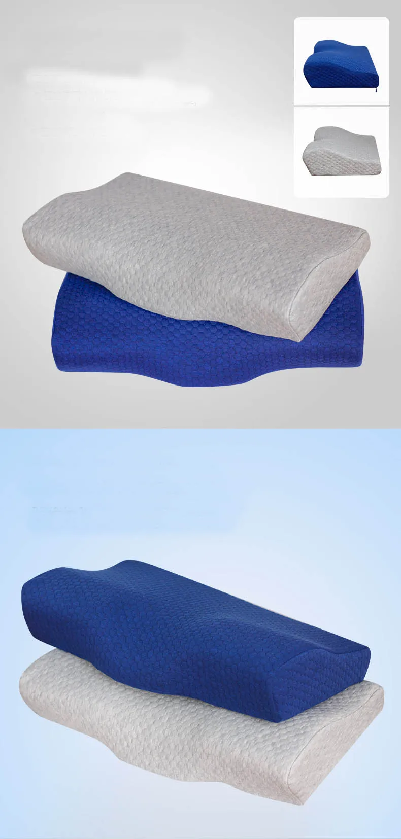Memory Foam постельные принадлежности защитная подушка для шеи медленный отскок Подушка-бабочка здоровья затылочный шейный размер в 50*30 см
