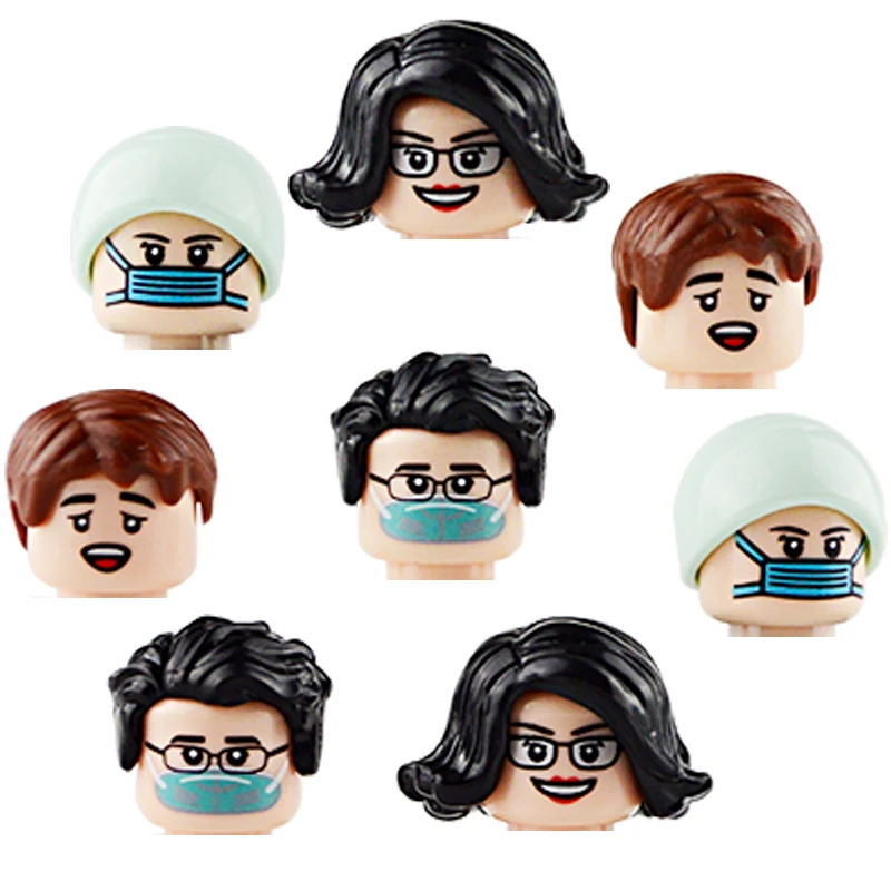 Mini Figure Building Block Toys City Man Bridals Grooms Doctors Nurse Girls Cartoon Anime Character Figure DIY Eductional Gift