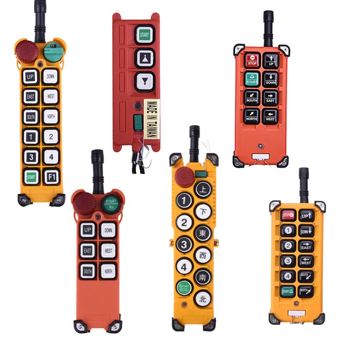 

F21-E1B AC110v AC220v AC380v 6 buttons concrete pump wireless remote control for cranes