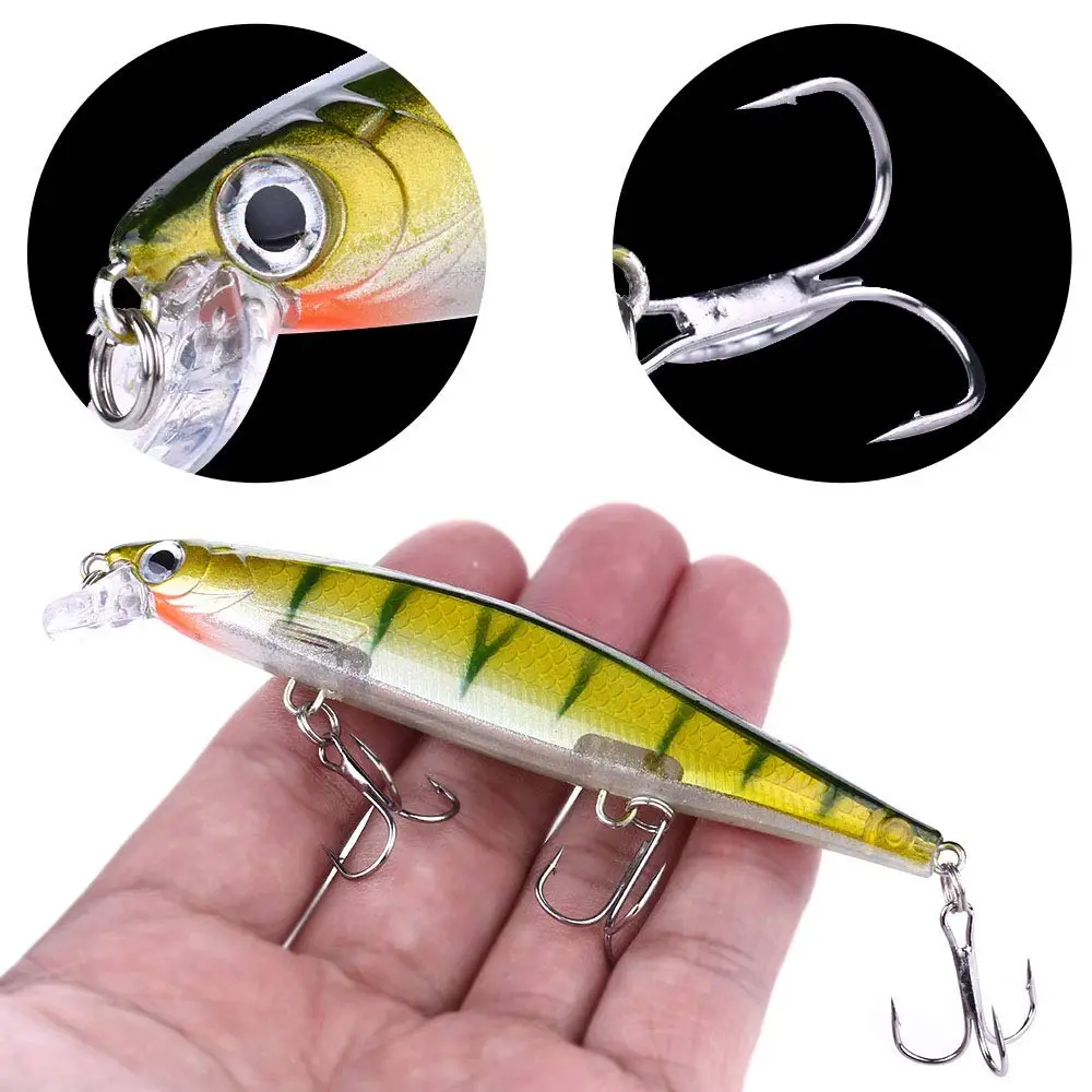 Hengjia 1 шт. на высоком каблуке 11 см 13g Topwater приманки Minnow для дайвинга искусственные