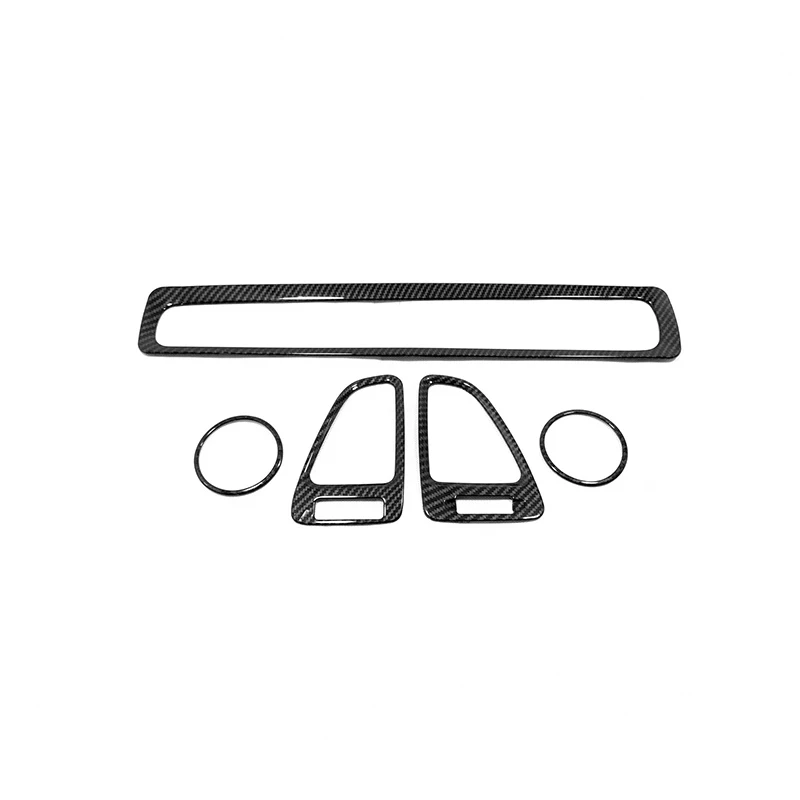 

For Honda HR-V Vezel 2015 2016 2017 Accessories ABS Carbon Fibre Car Front Conditioner Air Outlet Decoration Trim Car Styling