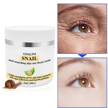 

Dry Brighten Skin Color Whitening Cream Snail Repair Cream Moist Reduce Skin Nourishing Facial Cream