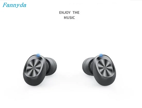 Одна пара мини беспроводной bluetooth наушники цифровой blueooth гарнитура светодиодный дисплей батареи долгое время ожидания интеллектуальная работа