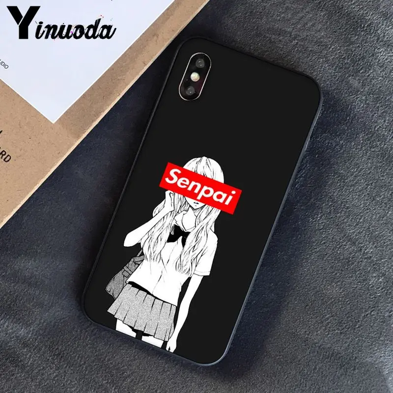 Yinuoda для iphone 7 XSMAX чехол Sugoi Senpai аниме waifu Роскошный чехол для телефона iphone 7X6 6S 8 Plus X 5 5S SE XR XS XSMAX