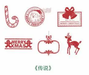 6 шт. ручной резиновый Набор уплотнений my Christmas wish series креативные DIY украшения Печать Скрапбукинг Стандартный штамп - Цвет: 1