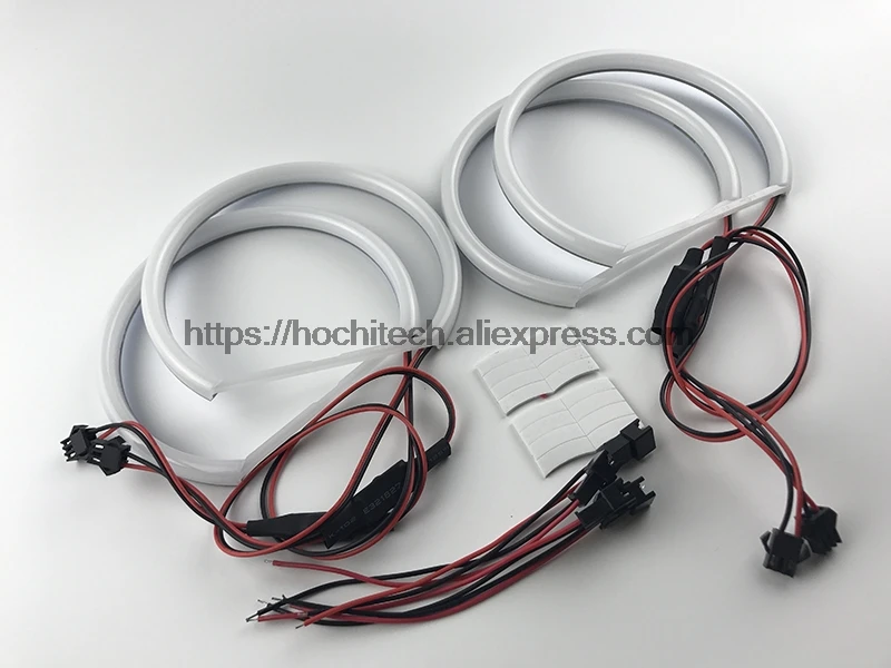 HochiTech для GMC Sierra 1500 2500 3500 автомобильный Стайлинг ультра яркий молочный Белый Halo легкий автомобильный, smd-индикатор angel eyes Halo Кольцо Комплект