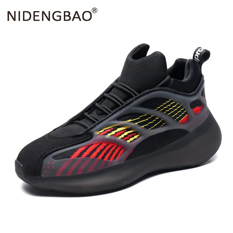 men running shoes glowing Sneakers Man light up shoes fashion sport shoes Luminous mesh male walking footwear size 39-45