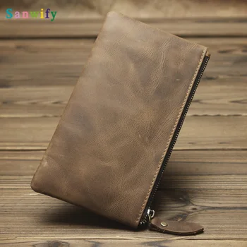 

Long Ultra-thin Lady Leather Purse Handbag