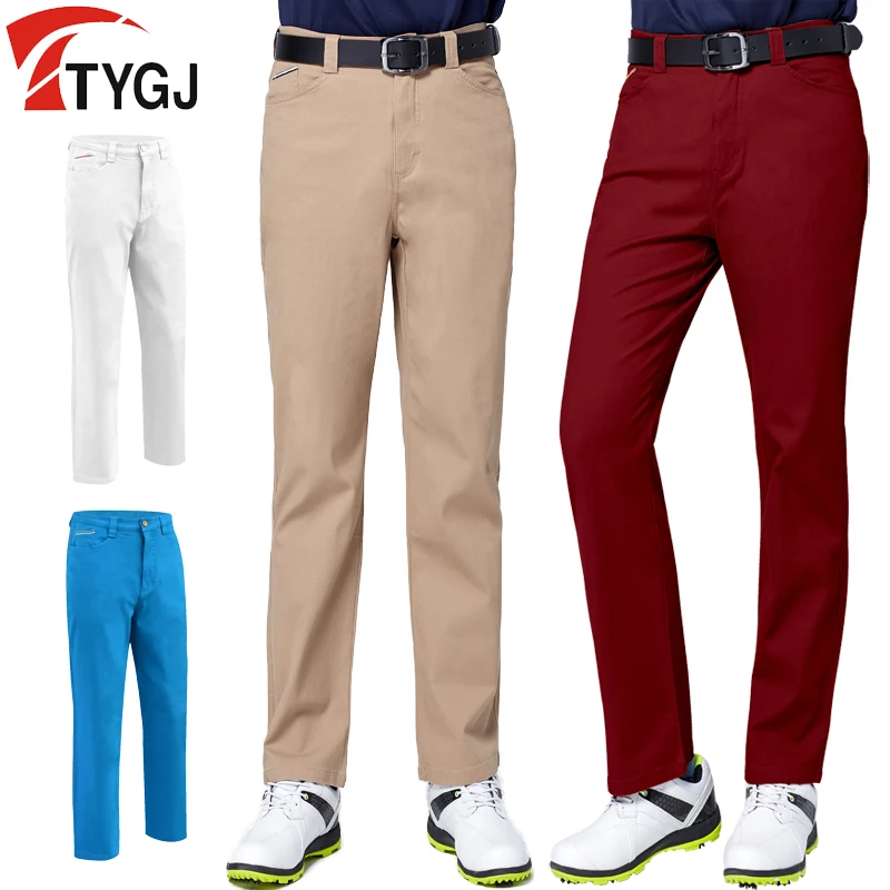 Men's Golf Pants Plus Size Breathable High Elastic Long Trousers For