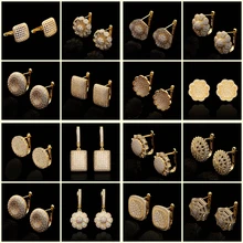 28 стилей, роскошные дизайнерские ювелирные изделия из Дубаи, круглые золотые серьги-кольца с кубическим цирконием для женщин, уникальные модные свадебные серьги