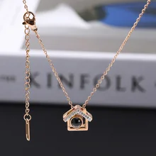 2019 Collares Moana Memory Trembles In 100 Languages. Love The Hut Where You Project Rose, Titanium, Steel Necklace And Woman's where memory leads