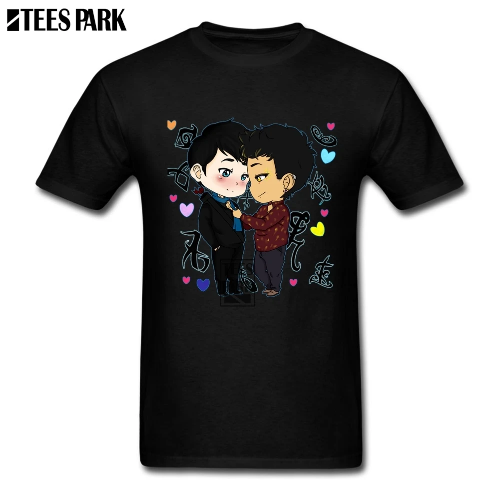 Funky Alec Lightwood shadowhunter Новинка футболки мужские тонкие футболки спортивные Новая модная крутая футболка для мальчиков-подростков - Цвет: Черный