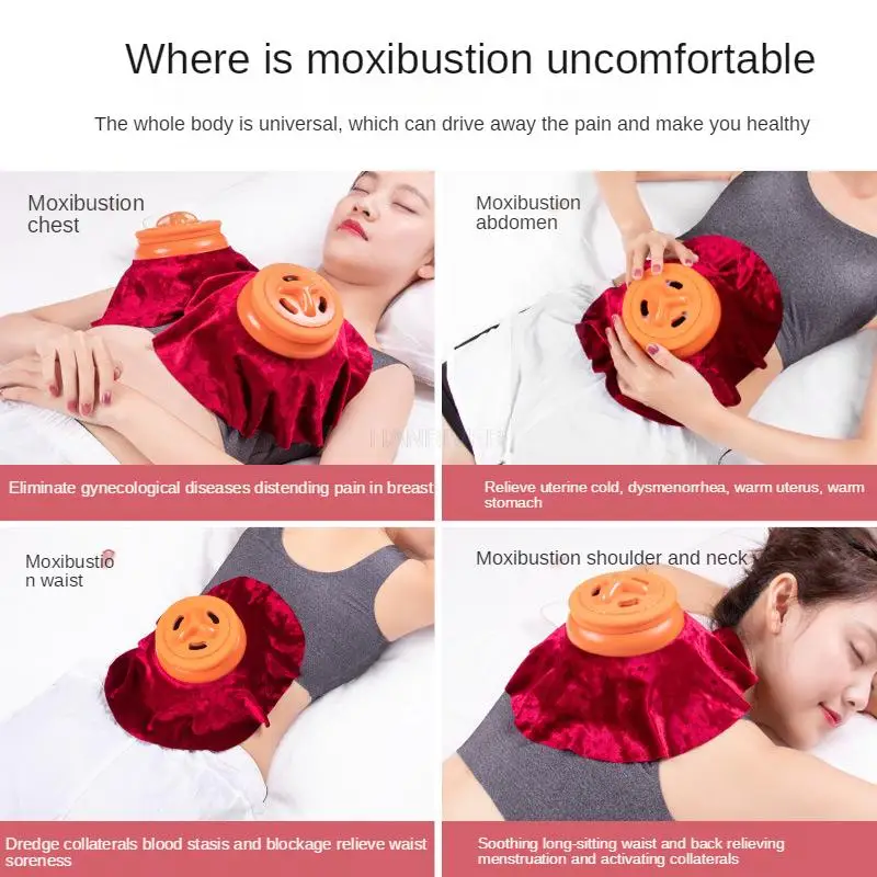 Moxibustion box portable moxibustion smokeless moxibustion warm instrument large cupping home
