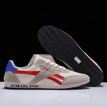 

Spring and autumn men's shoes new canvas shoes male Korean version of the shoes white shoes students running casual shoes