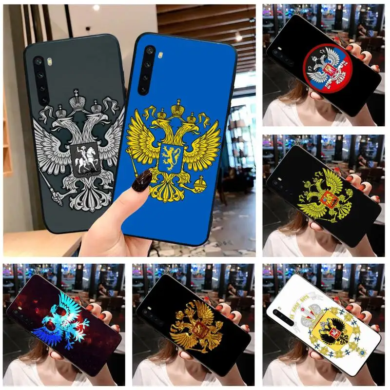 Russia Coat of arms Silicone Black Phone Case for Xiaomi Mi Note 10 Lite 9T Pro xiaomi CC9 | Мобильные телефоны и