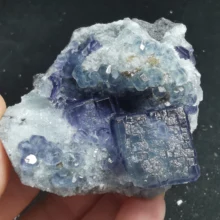 101.4gNatural green blue fluorite, crystal mineral crystal specimen