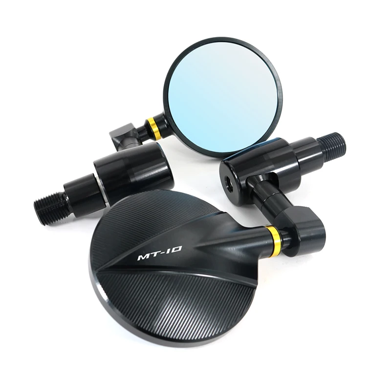 

For YAMAHA MT-10 2016 2017 2018 2019 2020 2021 Motorcycle Cafe Racer Handle Bar Rearview Side Mirrors Bar End Mirror