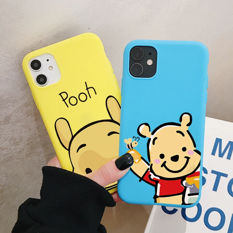 Популярный чехол для телефона в спортивном стиле для iPhone 11 Pro XR X Xs Max 8 7 6 Plus 6S медвежонок пух матовый Силиконовый чехол s мягкая задняя крышка