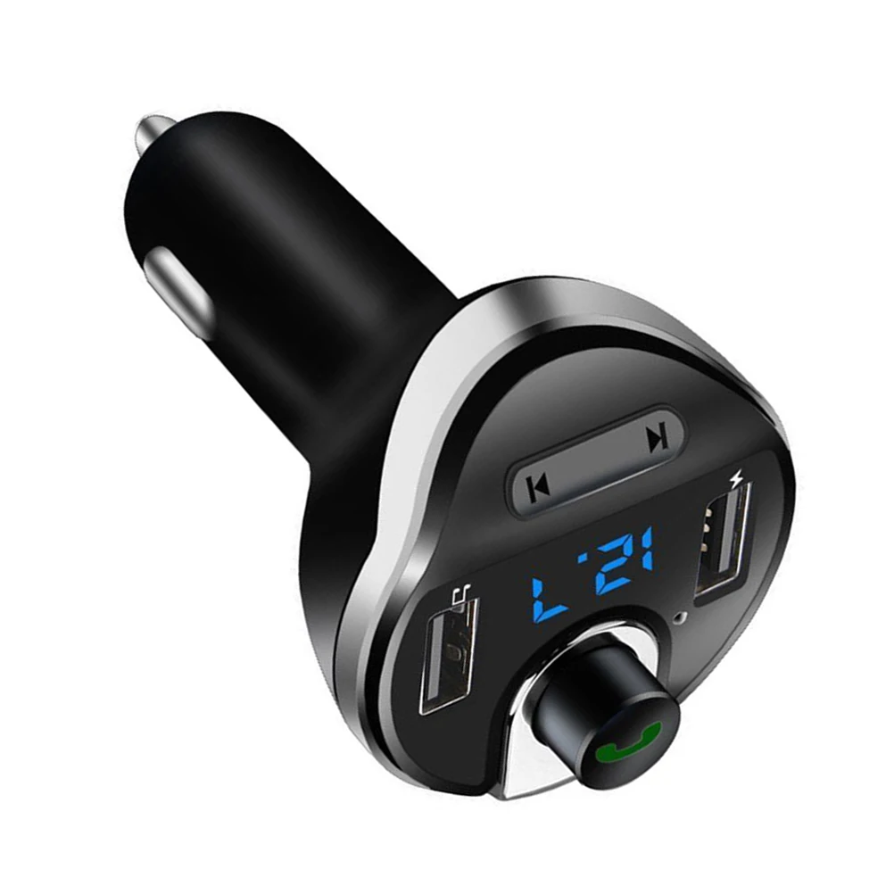 Bluetooth fm-передатчик для автомобиля Hands free In-Car fm-радио адаптер автомобильный комплект с USB зарядным устройством Определение напряжения для телефонов