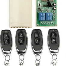 433 МГц Универсальный беспроводной пульт дистанционного управления DC24V 2CH релейный модуль приемника и RF 433 МГц светильник