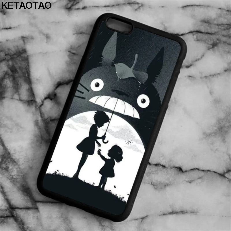 Хаки Чехол KETAOTAO с рисунком «Мой сосед Тоторо» для samsung galaxy S4, S5, S6, S7, S8, S9, S10 edge, Note, мягкий чехол из ТПУ, резины, силикона - Цвет: Хаки