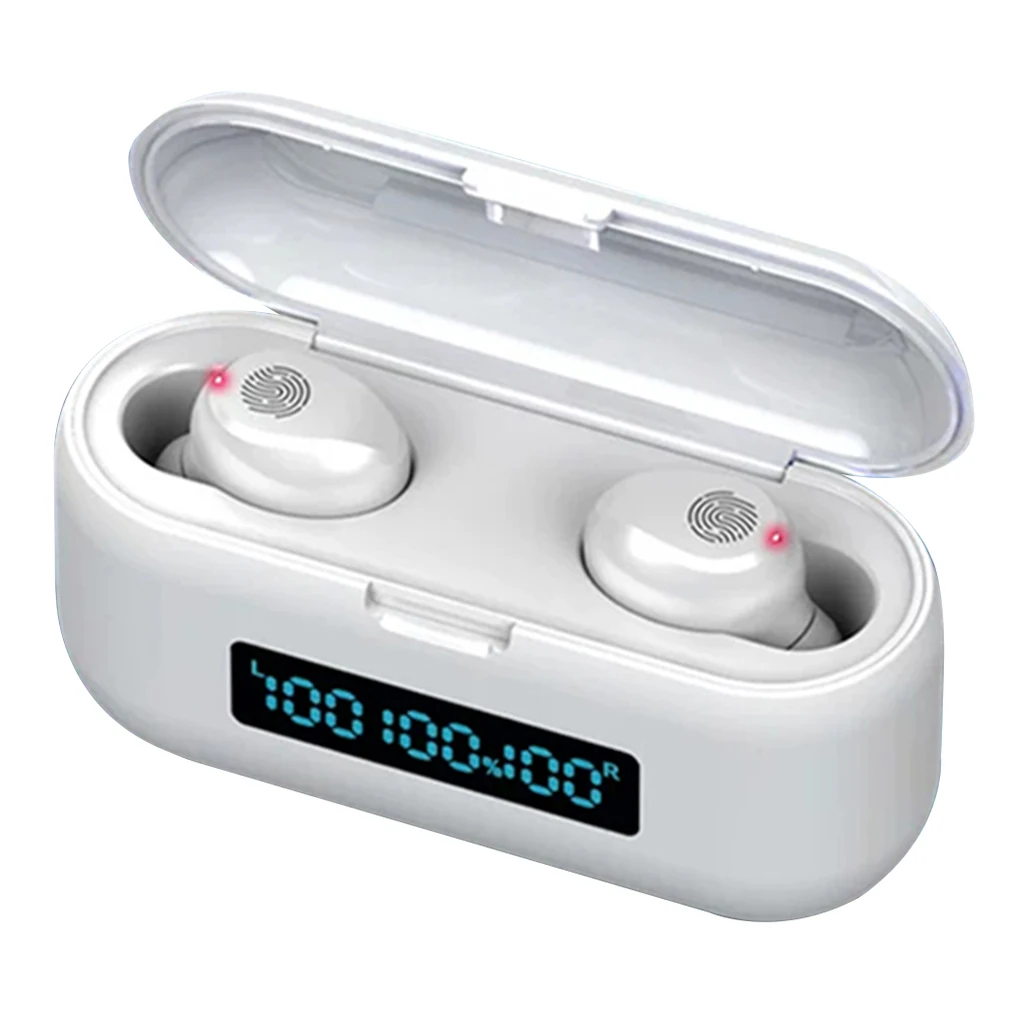 F9 Hifi Bluetooth 5.0   Earphone Headset Touch Control for IOS Android