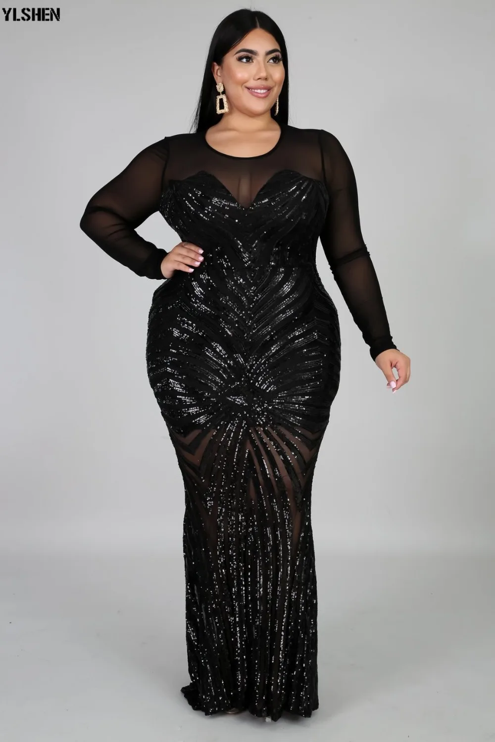 Party African Dress Dashiki African Dresses for Women Basin Riche Africa Clothes Slim Long Sleeve Robe Africaine Femme 2019 9