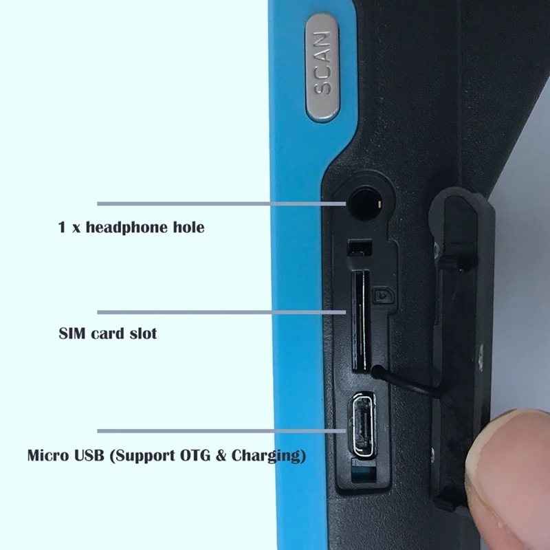 Портативный pos-компьютер 5,5 дюймов нажмите 3g Wifi Bluetooth Android Pda Мобильный платежный терминал сканер с термопринтером ЕС